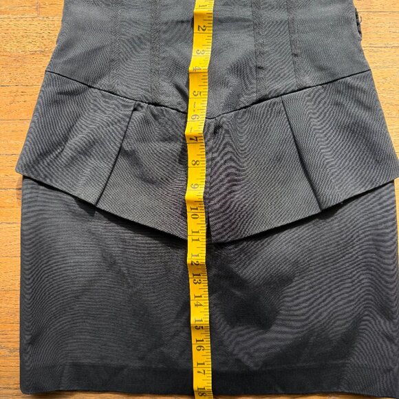 Bebe Mini Skirt Pleated Ruffle - Picture 2 of 4